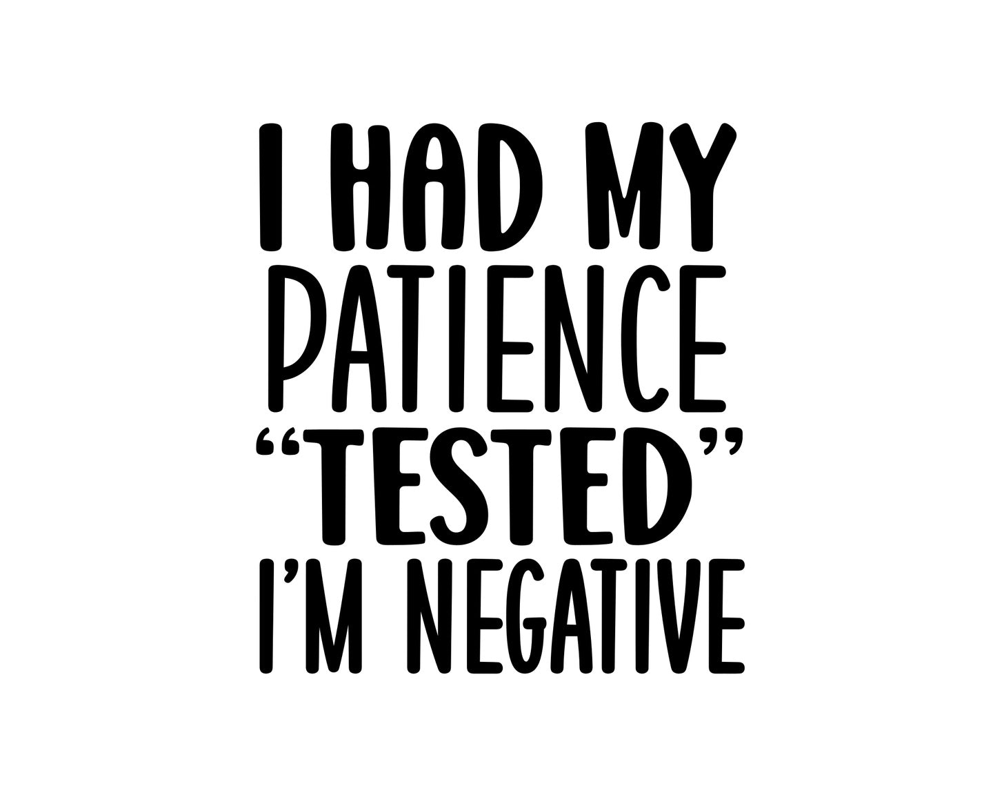 I Had My Patience Tested Collection - ScrewResponsibility.com